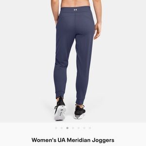 Black UA MERIDIAN JOGGERS IN BLACK